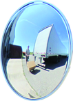 18" Dia. 3/4 Dome Mirror For Outside Corner- Polycarbonate - Makers Industrial Supply