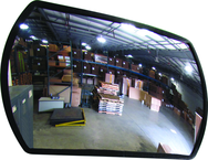 24" x 36" Rountangle Mirror With Trim and Galvonized Back - Makers Industrial Supply