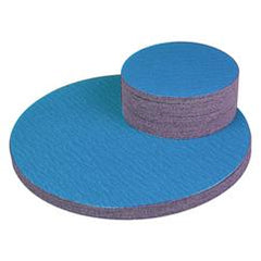 24" x No Hole - 40 Grit - PSA Sanding Disc - Blue Zirc-Cloth - Makers Industrial Supply