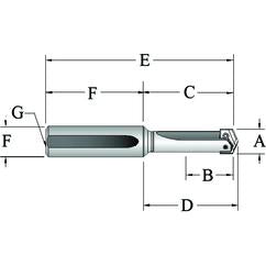 22025S-125L Universal Spade Drill Holder - Makers Industrial Supply