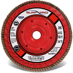 ‎6″ × 5/8″-11 - 80 Grit - Zirconia - Type 27 - Trimmable Back - Flap Disc - Makers Industrial Supply