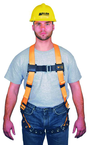 Non-Stretch Harness w/Mating buckle Shoulder Straps; Tongue Buckle Leg Straps & Mating Buckle Chest Strap - Makers Industrial Supply