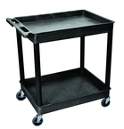 Utility Cart 2 Tub Shelves - 32" x 24" x 37-1/4" - Makers Industrial Supply