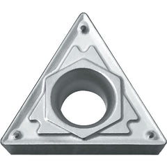 TCMT 2151 HQ TN620, 1/64″ Corner Radius, 3/32″ Thick, 1/4″ Inscribed Circle, TiCN, 60 Degree Triangle, Turning Indexable Insert