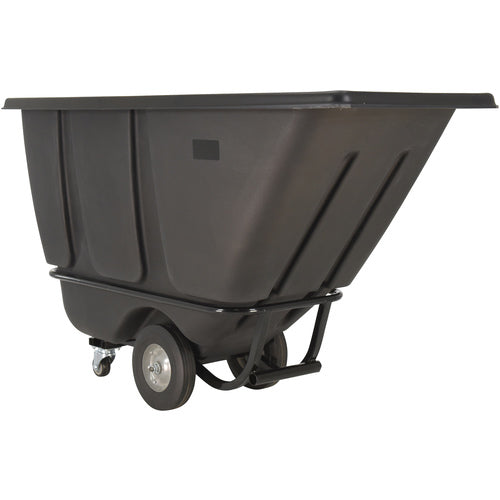 Medium Duty Tilt Truck 1/2 Cu Yd Black - Exact Industrial Supply