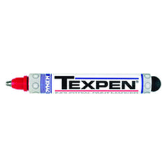 Texpen Medium Marker - Stainless Steel Ball Tip - Red - Makers Industrial Supply