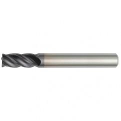 5/8x5/8x3x5-1/4 4FL Square Carbide End Mill-Round Shank-TiAlN - Makers Industrial Supply