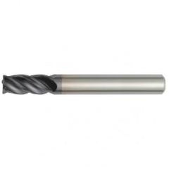 5/8x5/8x3x5-1/4 4FL Square Carbide End Mill-Round Shank-TiAlN - Makers Industrial Supply