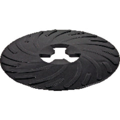 3M Disc Pad Face Plate Ribbed 81733 5″ Hard Black - Makers Industrial Supply