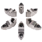 Hard Top Jaws for Scroll Chuck 8" 6-Jaw 6 Pc Set - Makers Industrial Supply