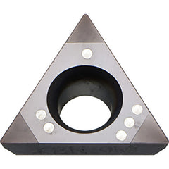 TPGB 221 MES KBN05M, 1/64″ Corner Radius, 1/8″ Thick, 1/4″ Inscribed Circle, MEGACOAT, Triangle, Turning Indexable Insert