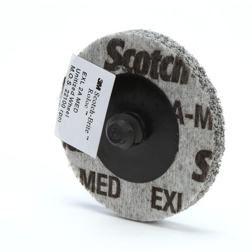 Scotch-Brite Roloc EXL Unitized Wheel TR 3″ × 1/4″ x NH 2A MED