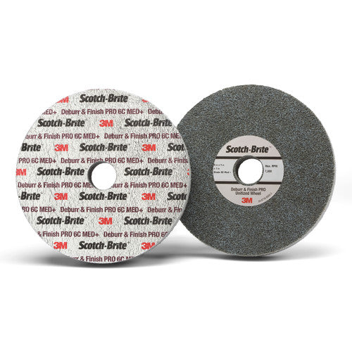 Scotch-Brite Deburr and Finish PRO Unitized Wheel 3″ × 3/4″ × 1/4″ 2S FIN