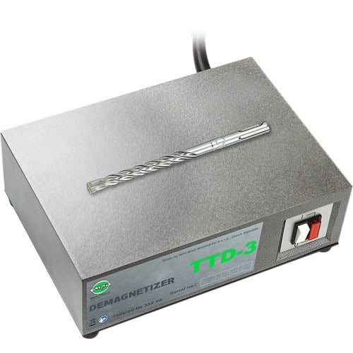 9.8″ × 7.1″ × 3.4″ 110V/60Hz Table Top Demagnetizer - Exact Industrial Supply