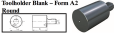 VDI Toolholder Blank - Form A2 Round - Part #: CNC86 B40.83.200 - Makers Industrial Supply