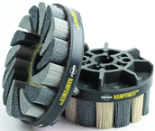 150mm x 18mm - 320 Grit - Nampower™ Nylon Abrasive Turbine Brush - Makers Industrial Supply