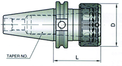 BT40 75 TG COLLET CHUCK STD LENGTH - Makers Industrial Supply