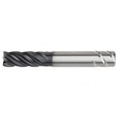 5/8x5/8x1-1/4x2-1/4x4 .030R 5FL Carbide End Mill-Round Shank-AlTiN - Makers Industrial Supply