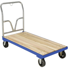 Hardwood Platform Truck Stl Frame 24 × 48 - Exact Industrial Supply