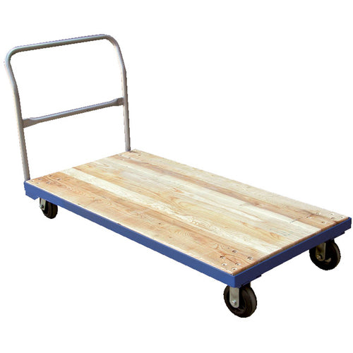 Hardwood Platform Truck Stl Frame 30 × 60 - Exact Industrial Supply