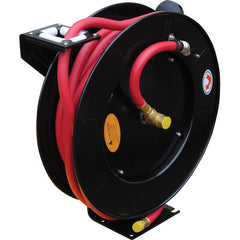 Spring Driven Hose Reel 50 Ft 1/2 Dia - Exact Industrial Supply