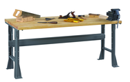 60 x 30 x 33-1/2" - Wood Bench Top Work Bench - Makers Industrial Supply