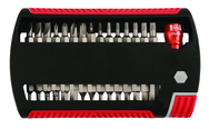 31 Piece - Slotted 5.5; 6.5; 8.0mm Phillips #0-3; Torx T6-T25; Hex Metric 2.0-6.0mm Hex Inch 5/64-1/4" - Magnetic 1/4" Bit Holder - Insert Bit Set in XSelector Storage Box - Makers Industrial Supply