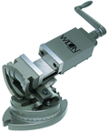 3-Axis Precision Tilting Vise 4" Jaw Width, 1-1/2" Jaw Depth - Makers Industrial Supply