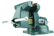 744, 740 Series Mechanics Vise - Swivel Base, 4" Jaw Width, 4-1/2" Jaw Opening, 3-7/8" Throat Depth - Makers Industrial Supply