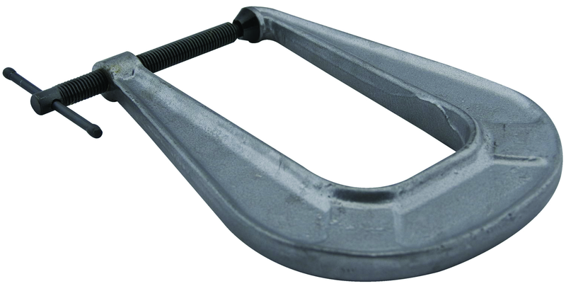 246, Deep-Reach C-Clamp, 0" _ 2-1/2" Jaw Opening, 6-1/4" Throat Depth - Makers Industrial Supply