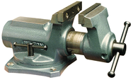 SBV-100, Super-Junior Vise, Swivel Base, 4" Jaw Width, 2-1/4" Jaw Opening - Makers Industrial Supply