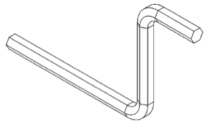 HEX Wrench (1/4) - Snap Jaws - Part #  6CRANK - Makers Industrial Supply