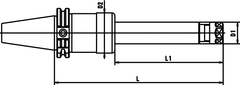 CAT 50 x PG 10 x 10 XL CAT powRgrip Toolholder - Makers Industrial Supply