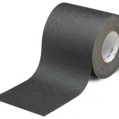 List 610 6" x 60' Slip-Resistant Tape - Black - Makers Industrial Supply