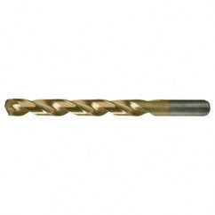 #10 RHS / RHC HSS-CO 8% (M42) 135 Degree Split Point Heavy Duty Cobalt Drill - TiN - Makers Industrial Supply