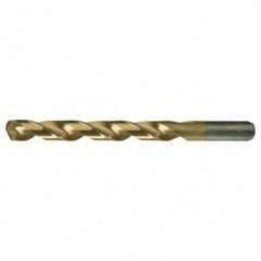 #10 RHS / RHC HSS-CO 8% (M42) 135 Degree Split Point Heavy Duty Cobalt Drill - TiN - Makers Industrial Supply