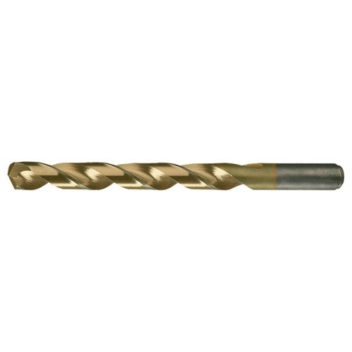 Z RHS / RHC HSS-CO 8% (M42) 135 Degree Split Point Heavy Duty Cobalt Drill - TiN - Exact Industrial Supply