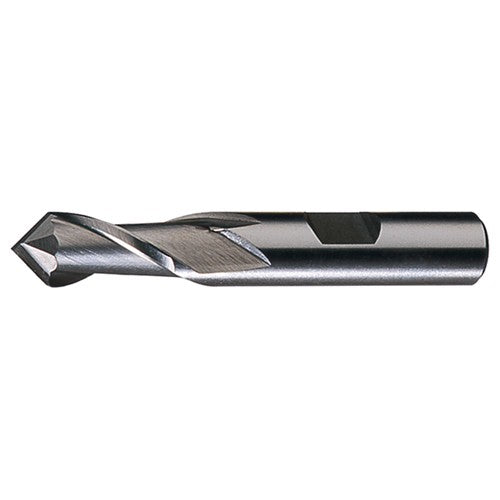 ‎3/4″ × 3/4″ × 1-5/16″ × 3-9/16″ RHS / RHC HSS HSS Single End 2-Flute Center Cutting End Mill - TiCN - Exact Industrial Supply