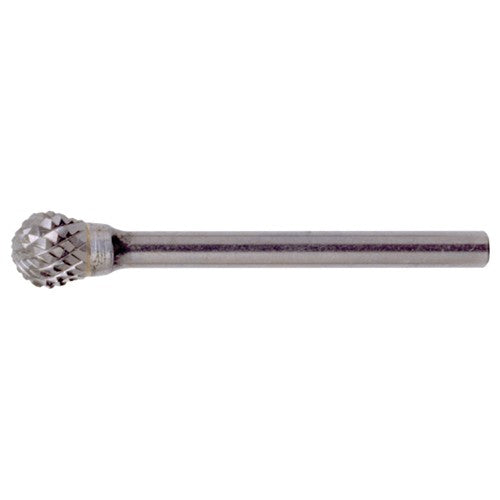 SD-2 Double Cut Solid Carbide Bur-Ball Shape - Exact Industrial Supply