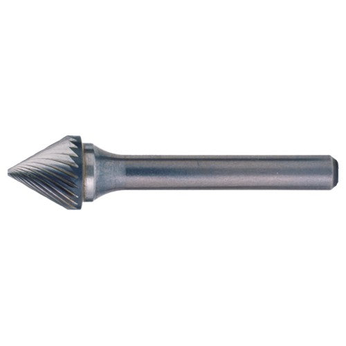 SK-6 Standard Cut Solid Carbide Bur-Included Angle Shape - Countersink - Exact Industrial Supply