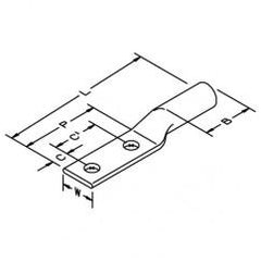 31168 COPPER TWO HOLE LONG BARREL - Makers Industrial Supply