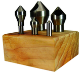 5 Pc. HSS Countersink & Deburring Tool Set - Makers Industrial Supply