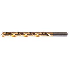 3.20mm RHS / RHC HSS 118 Degree Radial Point General Purpose Jobber Length Drill - TiN - Exact Industrial Supply