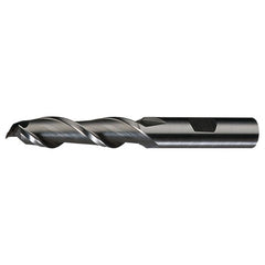 ‎1″ × 1″ × 4″ × 6-1/2″ RHS / RHC HSS HSS Single End 2-Flute Center Cutting High Helix Finishing End Mill - TiCN - Exact Industrial Supply