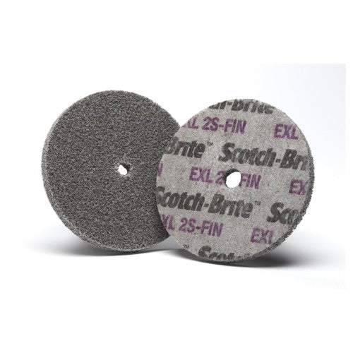 Scotch-Brite EXL Unitized Wheel XL-UW 2S Fine 3″ × 1/4″ × 1/4″ - Makers Industrial Supply