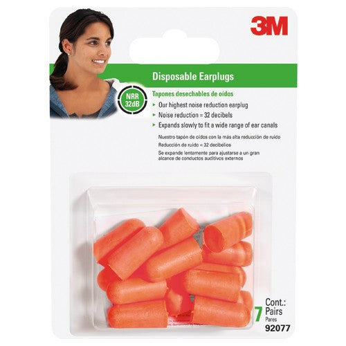 3M Disposable Earplugs 92077H7-DC - Makers Industrial Supply