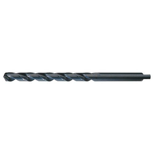 3/16 RHS / RHC HSS 118 Degree Radial Point Automotive Tanged Shank Style Taper Length Drill - Steam Oxide