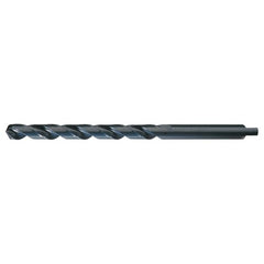 3/16 RHS / RHC HSS 118 Degree Radial Point Automotive Tanged Shank Style Taper Length Drill - Steam Oxide