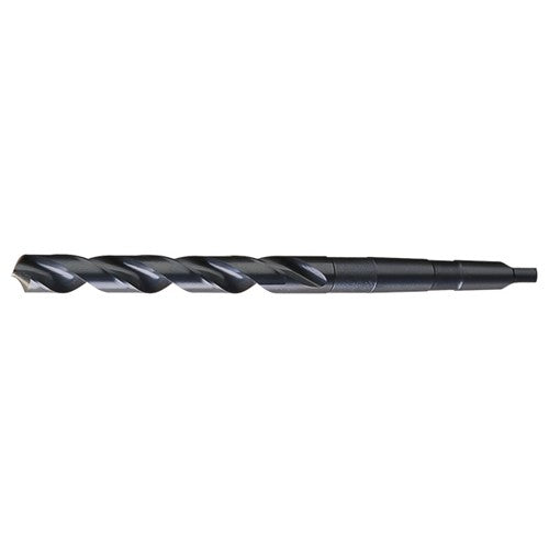 7/8 RHS / RHC HSS 118 Degree Radial Point Taper Shank Taper Length Drill - Steam Oxide - Exact Industrial Supply