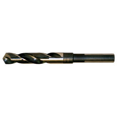 ‎1-3/16 RHS / RHC HSS 118 Degree Split Point Silver & Deming Reduced Shank Drill - Black & Gold - Exact Industrial Supply